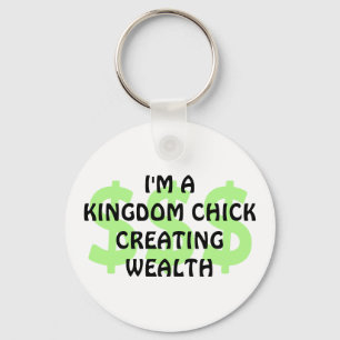 Porte-clés Fun Christian KINGDOM CHICK Entrepreneur