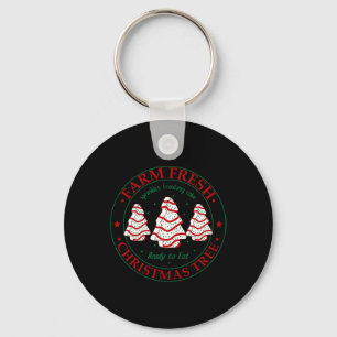 Porte-clés Fun Farm Fresh Christmas Tree Cakes Family Xmas Pa