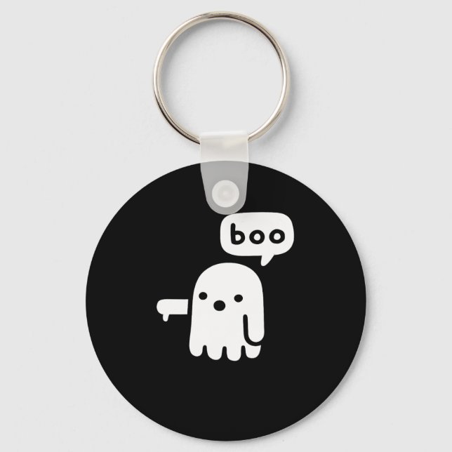 Porte-clés Fun Fun Chunky Fantôme De Désapprobation Boo Hallo (Recto)