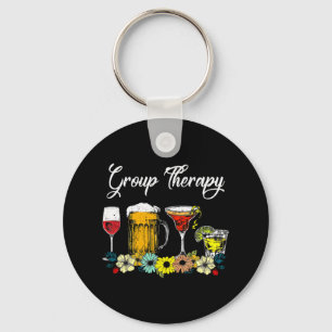 Porte-clés Fun Group Therapy Floral Drink Gles Mental Health