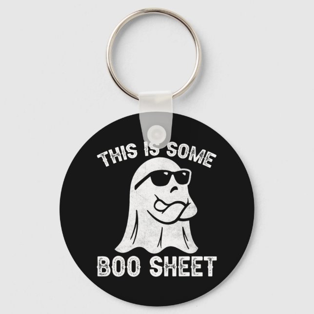 Porte-clés Fun Halloween Boo Ghost Costume Ceci est un certai (Recto)
