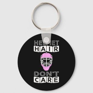 Porte-clés Fun Hockey Femmes Casque rose Goalie Mask Cadeau T