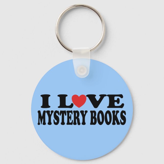 Porte-clés Fun I Love Mystery Books T-shirt (Recto)