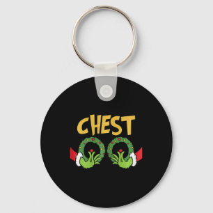 Porte-clés Fun Matching Châtaignes Couples Noël Famille Ho