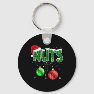 Porte-clés Fun Noix de poitrine Noël Correspondances Couple c