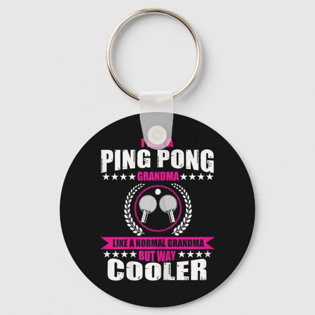 Porte-clés Fun Ping Pong Grandma Quote Table Tennis Sport Wom (Recto)