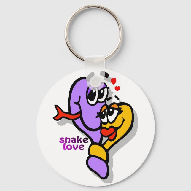 Porte-clés fun snake-love keychain (Recto)