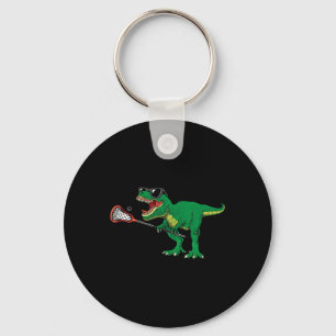 Porte-clés Fun T Rex Lacrosse Dinosaure Lax Garçons Équipe de