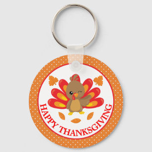 Porte-clés Fun Turkey Thankgiving