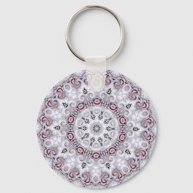 Porte-clés fun with lavender keychain (Recto)