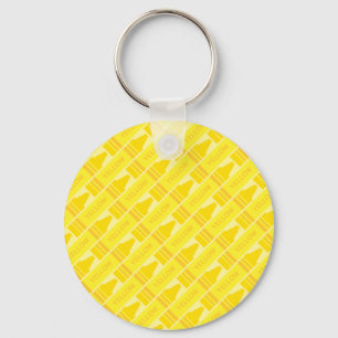 Porte-clés Fun Yellow Crayon Motif