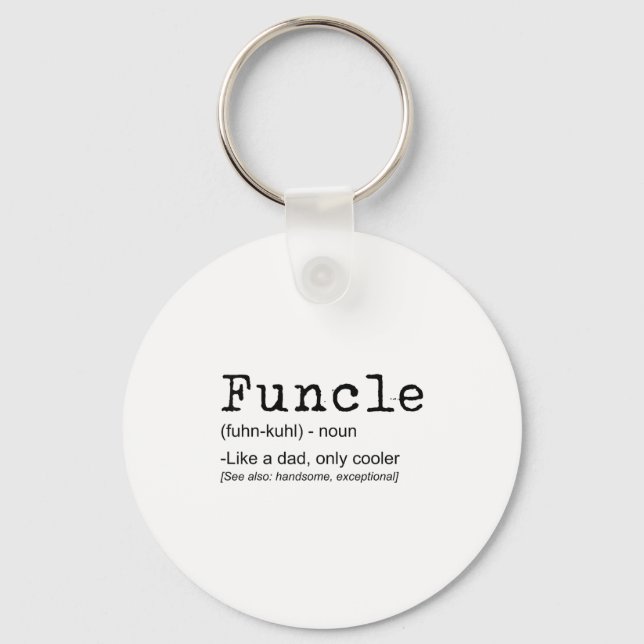 Porte-clés Funcle Définition Drôle Joke Don Pour Oncle_1 (Recto)