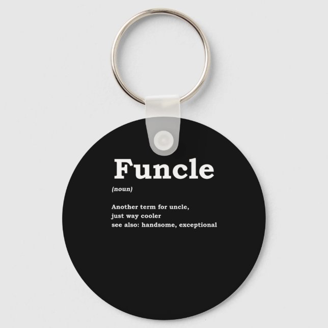 Porte-clés Funcle Funny Uncle Family Member (Recto)