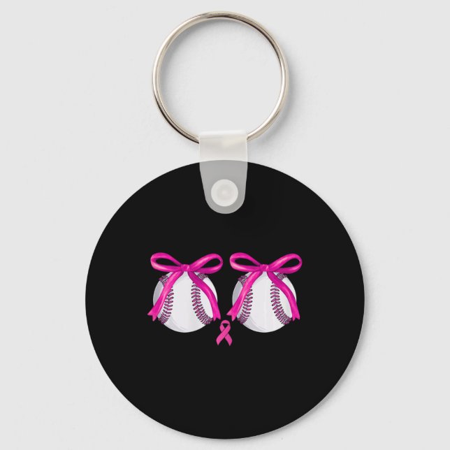 Porte-clés Funky Bysebyll Coqu de sensibilisation au cancer d (Recto)