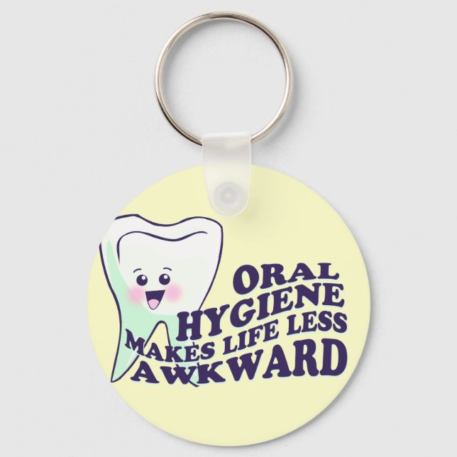 Porte-clés Funky Dental Hygienist (Recto)