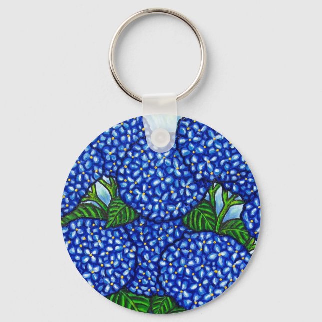 Porte-clés Funky Floral Hydrangea Porte - clé (Recto)