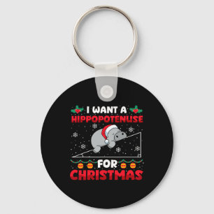 Porte-clés Funky Noël Math Enseignant Hippopoténose Math Lo