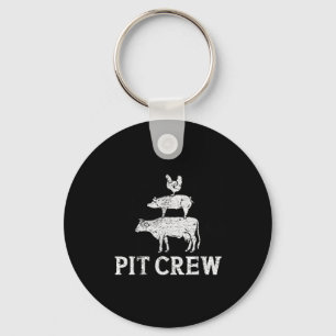 Porte-clés Funky Pit Crew Grilling Fumer Porc De Poulet B