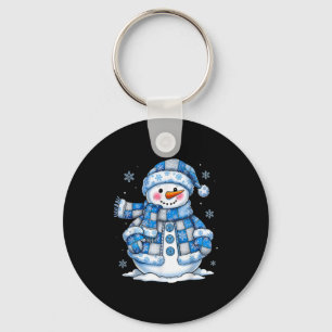 Porte-clés Funky Snowman Snowflake Joyeux Noël Noël Noël Fami