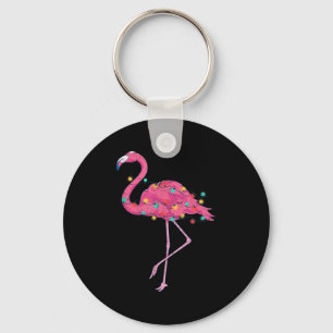 Porte-clés Funky Xmas Lumières Nk Flamant rose Trocal Noël Da
