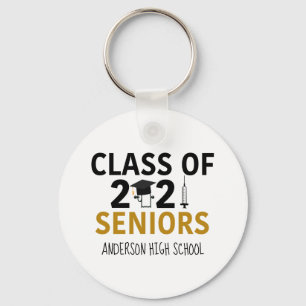 Porte-clés Funny 2021 Graduation Pandemic Humor Senior