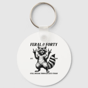 Porte-clés Funny 40e anniversaire Est 1985 Feral & Quaran