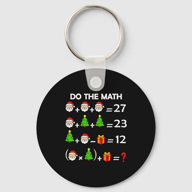 Porte-clés Funny 67 Meme Christmas Math Teacher Santa Six Sev (Recto)