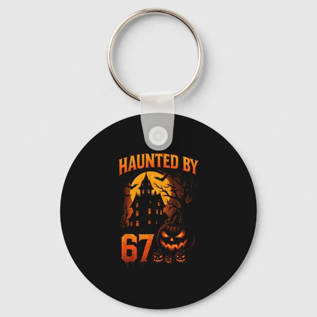 Porte-clés Funny 67 Meme Halloween Haunted Spooky Six Seven P (Recto)