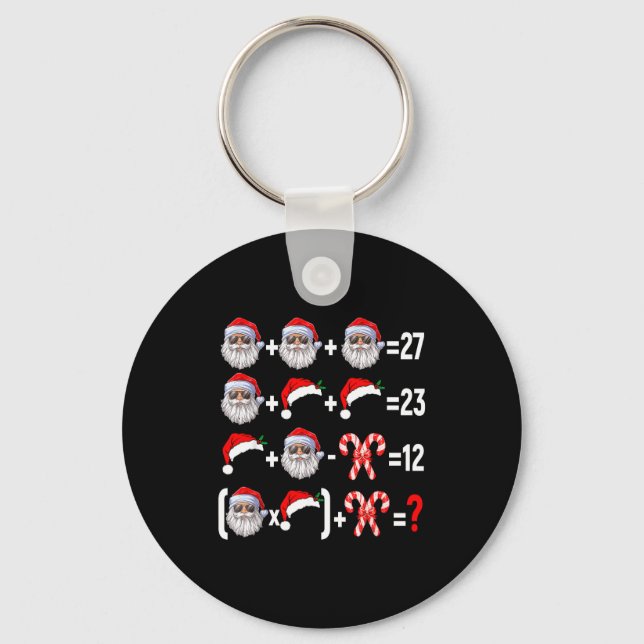 Porte-clés Funny 67 Meme Santa Christmas Tree Math Teacher Xm (Recto)