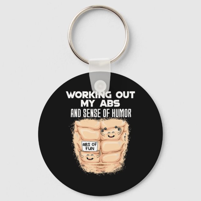 Porte-clés Funny Abs Exercice Muscle Building Bodybuilding 1 (Recto)