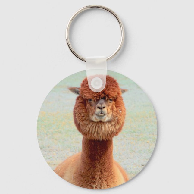 Porte-clés Funny Alpaca Keychain (Recto)