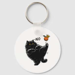Porte-clés Funny Angry Black Cat That's No Kings In America K