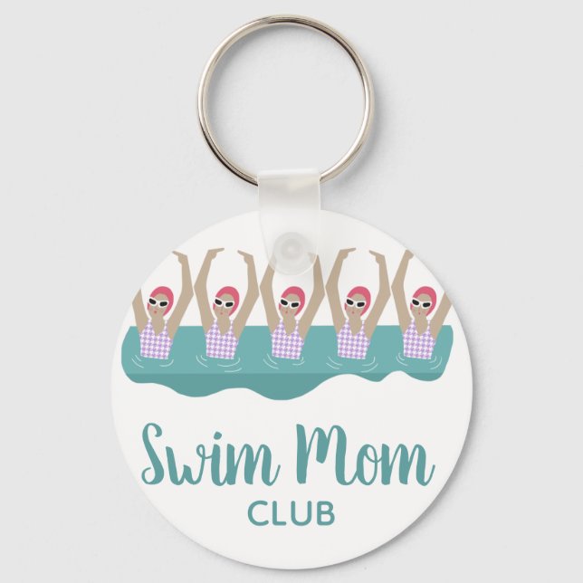 Porte-clés Funny Artistic Synchro Swimming Swimmers Swim Mom  (Recto)