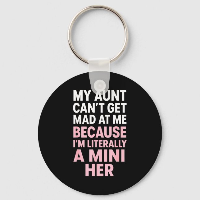 Porte-clés Funny Aunt Niece Mini Her Matching Family Quote  (Recto)