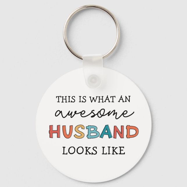 Porte-clés Funny Awesome Husband Gifts | Best Husband Ever  (Recto)