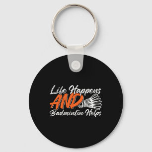 Porte-clés Funny Badminton Humour Smash Shuttle Birdie Sport 