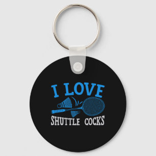 Porte-clés Funny Badminton Humour Smash Shuttle Birdie Sport