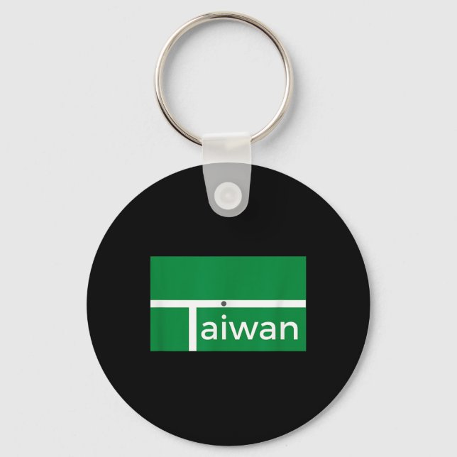 Porte-clés Funny Badminton Match New Taiwan Flag Alternative  (Recto)