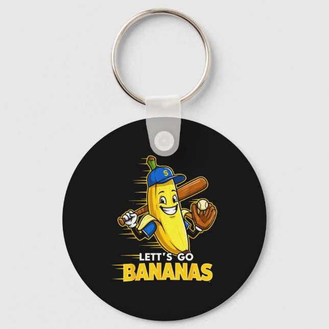 Porte-clés Funny Banana Shirts Gift Fruit Lovers Boys Lets Go (Recto)