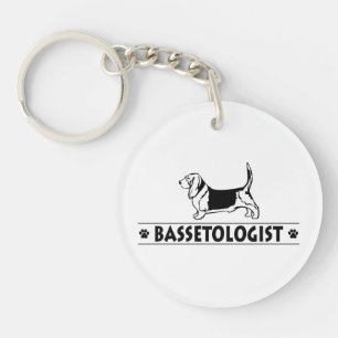 Porte-clés Funny Bassett Hound Dog
