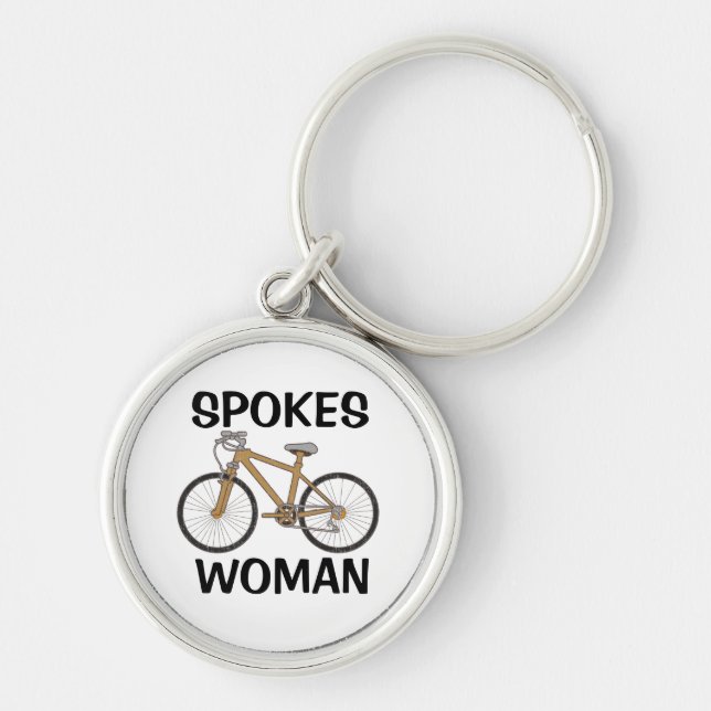 Porte-clés Funny Biking Mom Spokes Woman (Devant)
