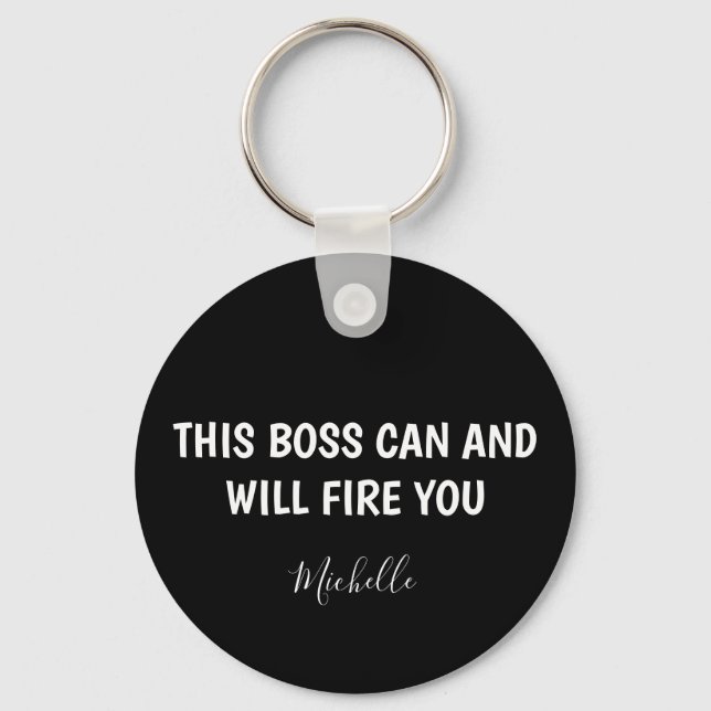 Porte-clés Funny Boss Personalized (Recto)
