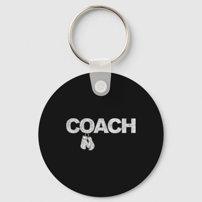 Porte-clés Funny Boxing Coach Boxer Trainer Retro 1 (Recto)