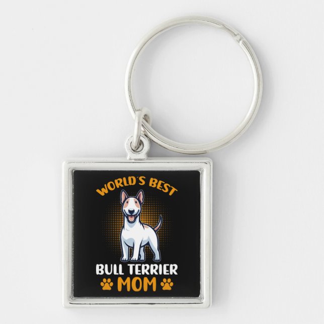 Porte-clés Funny Bull Terrier Porte - clé de chien (Devant)