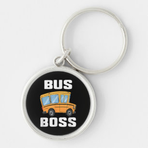 Porte-clés Funny Bus Boss School Bus Driver