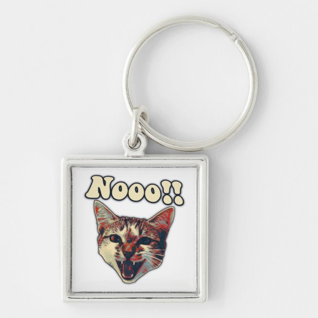 Porte-clés Funny cat meme for cat persons and cat owners (Devant)
