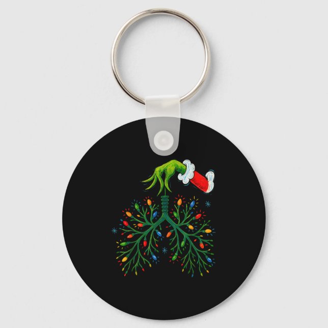 Porte-clés Funny Christmas Lungs Lights Art – Rt Holiday  (Recto)