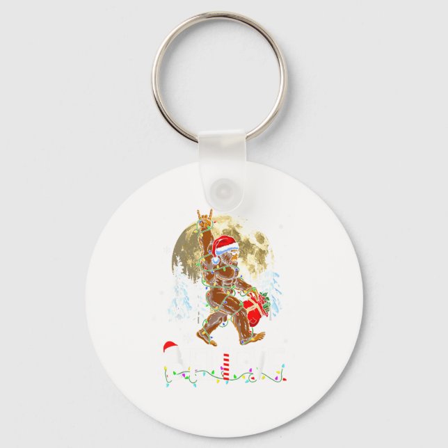 Porte-clés Funny Christmas Xmas Bigfoot Believe Sasquatch In  (Recto)
