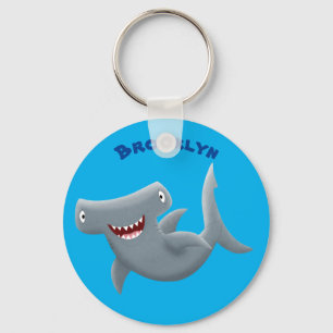 Porte-clés Funny cute Hammerhead shark cartoon