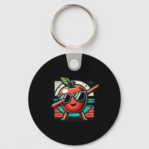 Porte-clés Funny Dab Apple Dancing Dabbing Fruit Meme 1